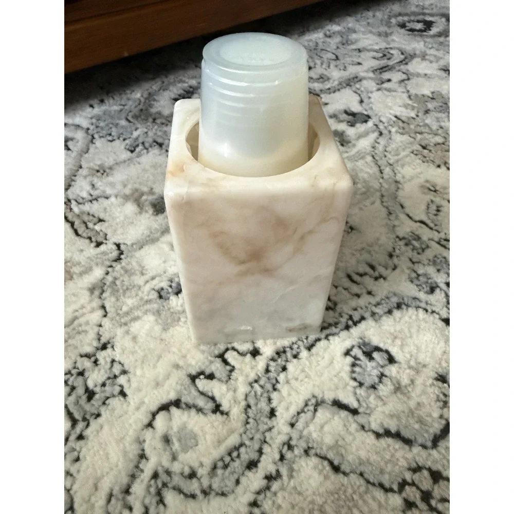Vintage Dixie Cup Dispenser Faux Marble Bathroom Countertop Pop Up Plastic